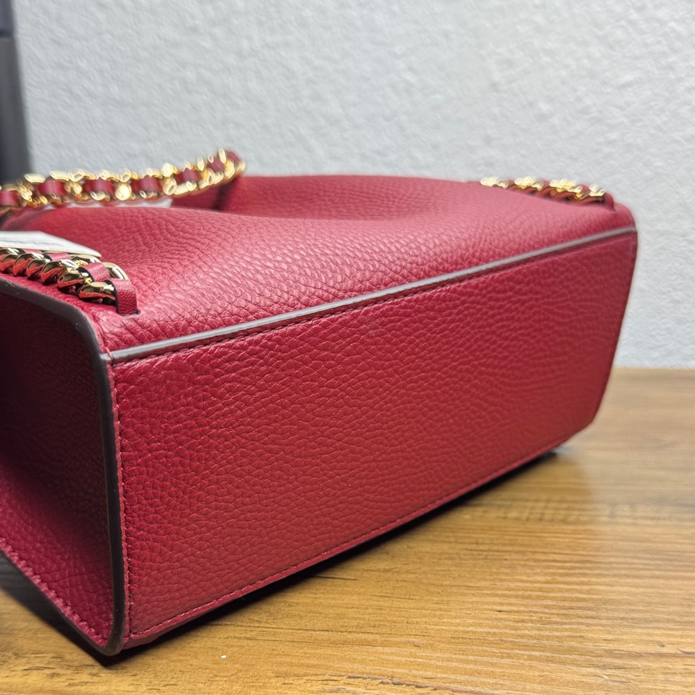 Michael Kors Leather Small Mina & Small Carson 🍒 Cherry Set - Picture 5 of 9